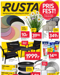 Rusta-broschyr från Måndag 08.04.