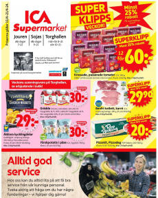 ICA Supermarket-broschyr från Måndag 15.04.