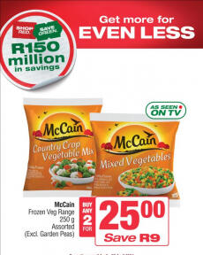 Spar - McCain Frozen Vegetable