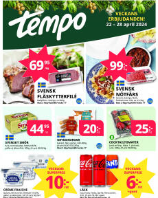Tempo-broschyr från Måndag 22.04.