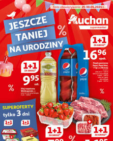 Supermarket Auchan Polsko - Gazetka Jeszcze taniej na urodziny