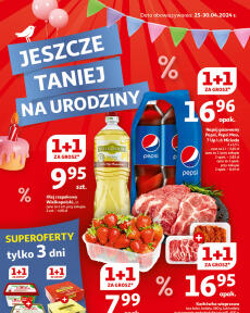 Hipermarket Auchan Poľsko - Gazetka Jeszcze taniej na urodziny