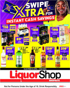 Shoprite LiquorShop specials from Wednesday 24.04.