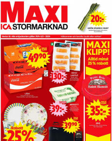 ICA Maxi-broschyr från Måndag 29.04.
