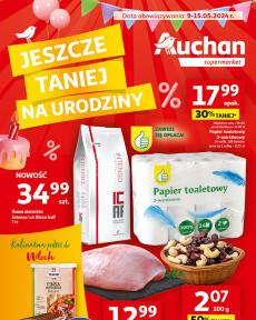 Auchan Polsko - Gazetka Jeszcze taniej na urodziny Hipermarket Auchan