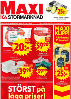ICA Maxi-broschyr från Måndag 13.05.