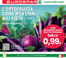 Volantini Eurospar da giovedì 16.05.