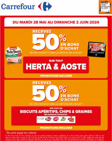 Carrefour - 50% Bons d'achat