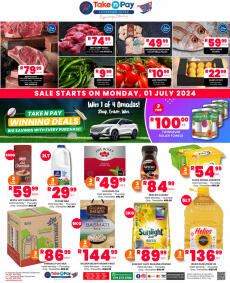 Take n Pay specials from Monday 01 Jul