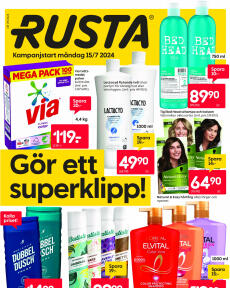 Rusta-broschyr från Måndag 15.07.