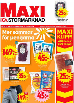 ICA Maxi-broschyr från Måndag 22.07.