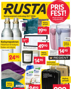 Rusta-broschyr från Måndag 22.07.