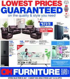 OK Furniture specials from Monday 22 Jul