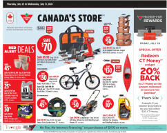 Canadian Tire flyer from Thursday 25.07.