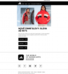 Adidas - Zimní výprodej: sleva až 50 %