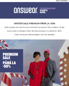 Answear - Winter SALE cu până la -50%!  Brandurile PREMIUM te așteaptă! ️