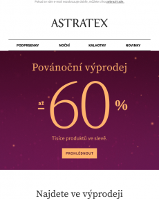 Astratex - Slevy až 60 %