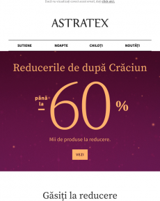 Astratex - Reduceri de până la 60%.