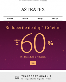 Astratex - Mii de piese cu reduceri de până la 60% și transport gratuit.
