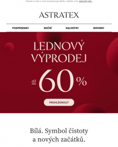 Astratex - Lednové slevy až 60 %.