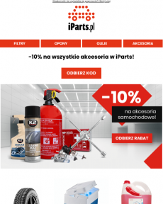 iParts.pl - Akcesoria do Twojego samochodu i garażu z kodem na iParts ‍