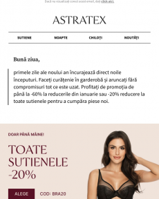 Astratex - Toate sutienele -20 % | Transport gratuit