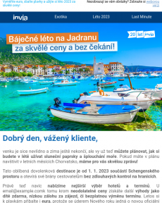 Invia -  Báječné léto na Jadranu bez čekání na hranicích!