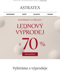 Astratex - Slevy až 70 % a další produkty ve výprodeji!