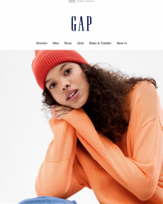 GAP - January calls for something special, bright and new