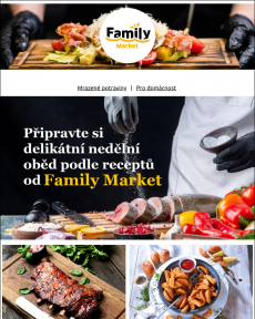 Family Market - Připravte si delikátní oběd podle našich receptů.