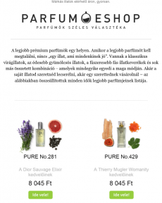 Parfum E-shop - Legjobb prémium parfümök egy helyen