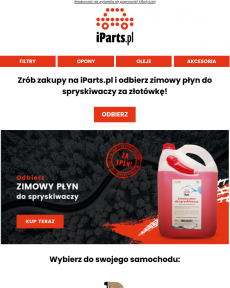 iParts.pl - Zrób zakupy i odbierz zimowy płyn do spryskiwaczy za 1 PLN! ️