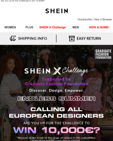SheIn - SHEIN X Challenge | CALLING ALL EUROPEAN DESIGNERS