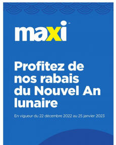 Maxi flyer from Thursday 22.12.
