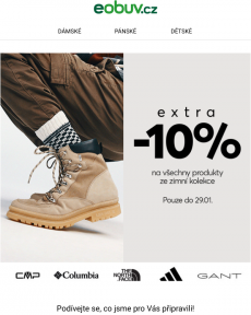 eObuv.cz - EXTRA -10% na zimní výprodej ️