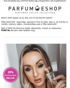 Parfum E-shop - Nagyváradi Nelli és a PURE No. 6