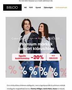Bibloo - A legkeresettebb márkák plusz 20% kedvezmény