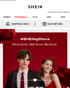 SheIn - Your Valentine's Day Special is Here>>>Up To 30% Off