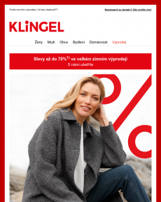 Klingel - Nejprodávanější modely se slevou až do 70% v zimním výprodeji