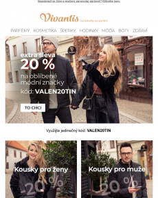 Vivantis.cz - Extra sleva 20 % na vybrané značky >> To si nechcete nechat ujít