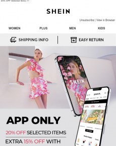 SheIn - EXCLUSIVE COUPONS JUST FOR YOU