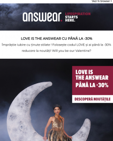 Answear - Love is the answear cu până la -30% ️