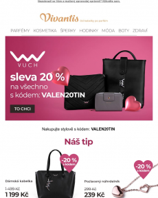 Vivantis.cz - Extra sleva 20 % na stylové kousky VUCH