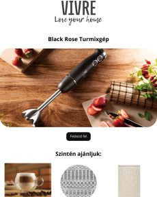 Vivre - A Berlinger Haus botmixer, Black Rose, rozsdamentes acél tökéletes a konyhába. Love Your Home