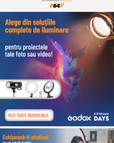 F64 - Godox Days  Până la 50% reducere la echipamentele pentru studio!