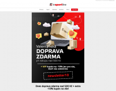 Insportline.cz - HIT:  Dnes doprava zdarma nad 500 Kč + extra 10% valentýnský kupón na vše!