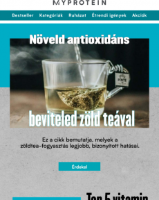 Myprotein - Növeld antioxidáns beviteled zöld teával ️