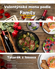 Family Market - Valentýnské menu