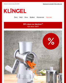 Klingel - Extra sleva 20% na