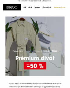 Bibloo - Prémium divat | Akár 50%